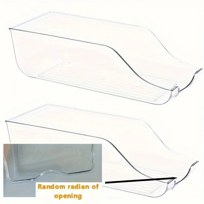 Auto-Rolling Fridge Organizer Can Dispenser