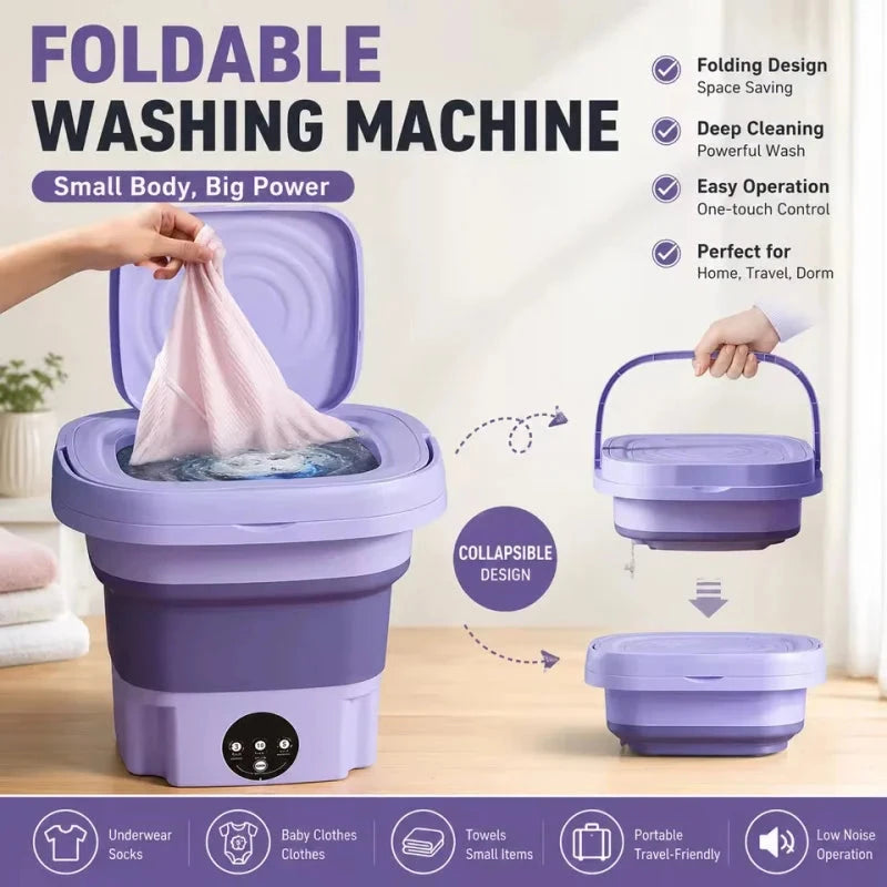 Portable Folding Mini Washing Machine