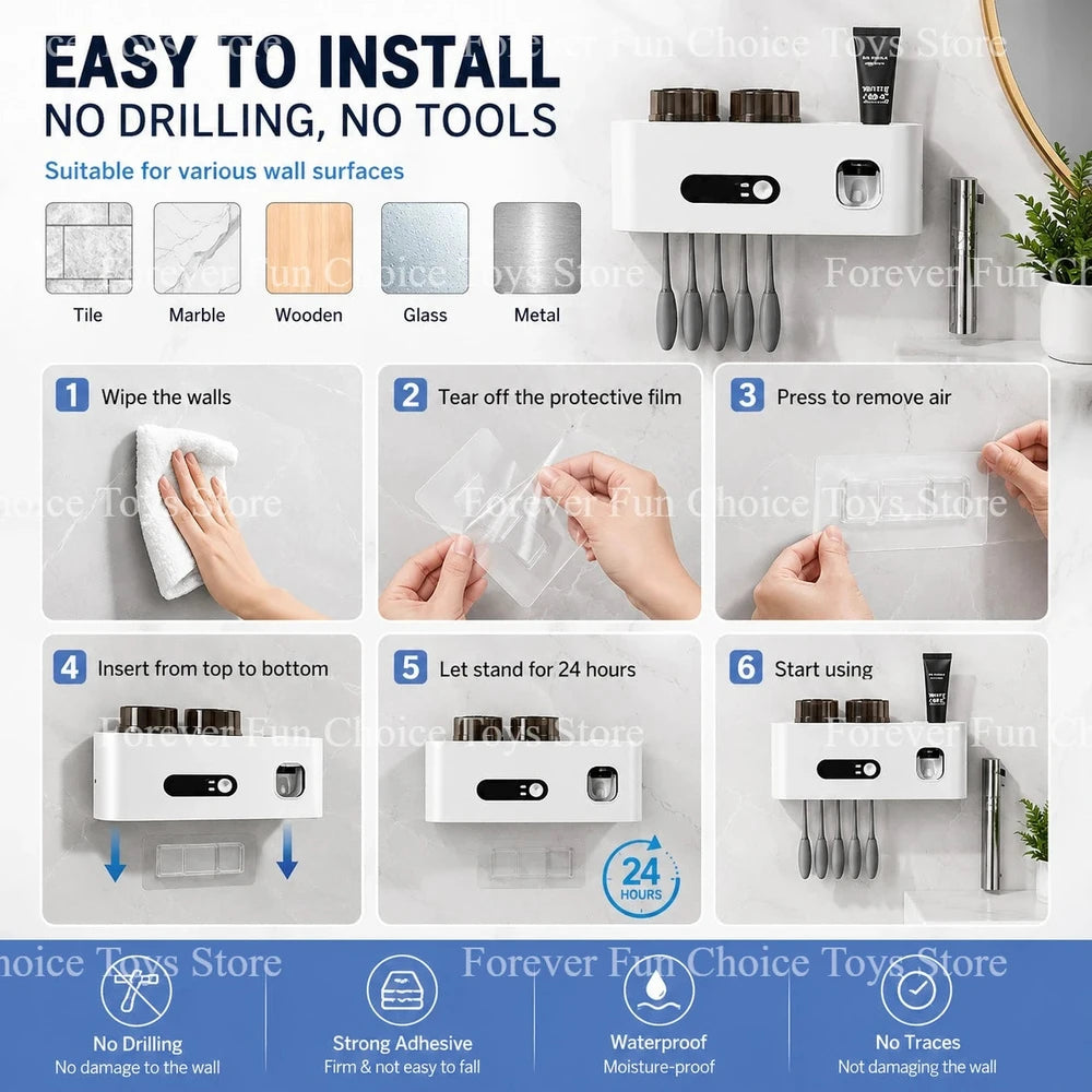 Rechargeable UV Toothbrush Sterilizer and Holder