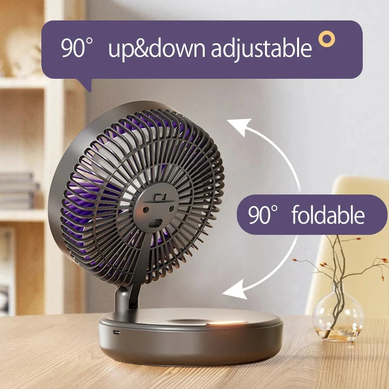 Space-Saving Foldable Wall Mount Fan