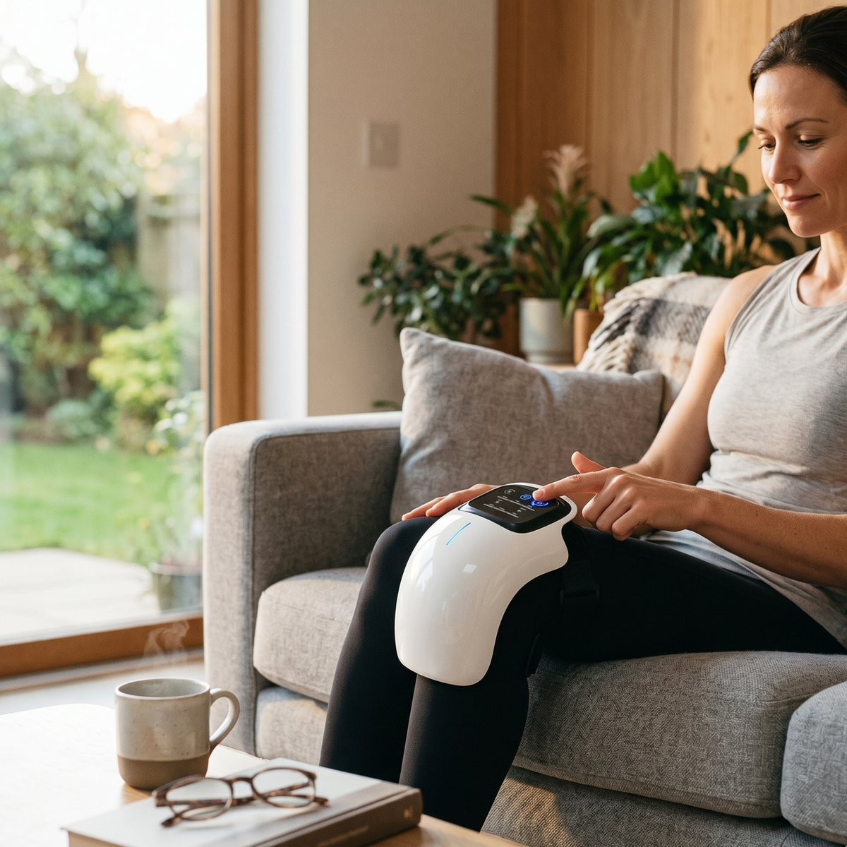 Smart Heated Knee Massager with Vibration