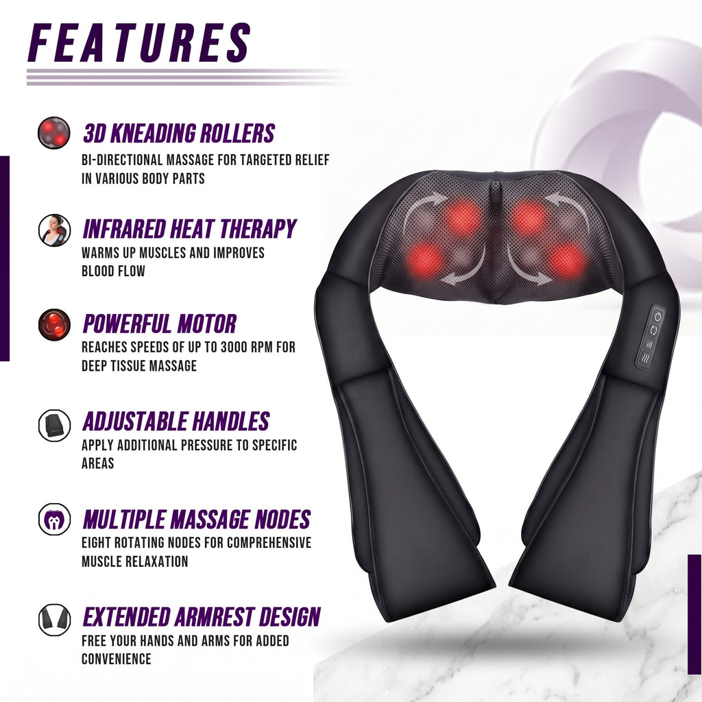Cordless Heated Neck and Shoulder Massager