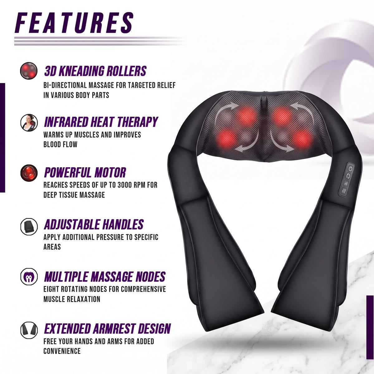 Cordless Heated Neck and Shoulder Massager
