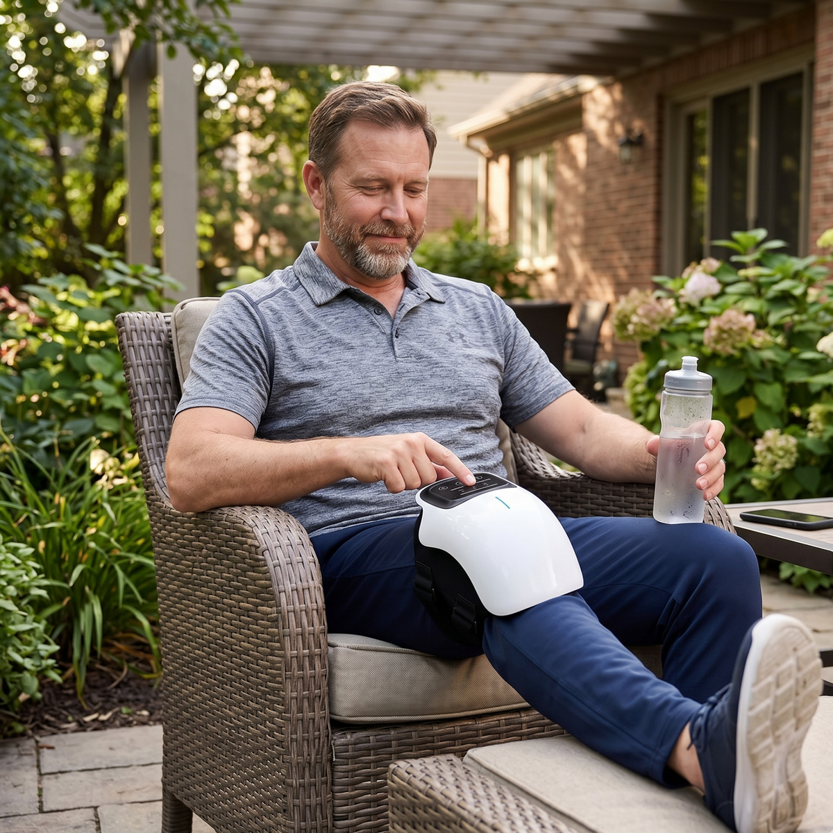 Smart Heated Knee Massager with Vibration
