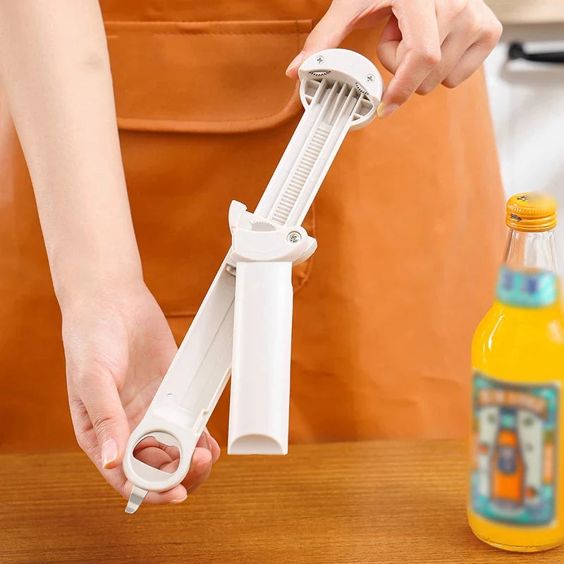 Adjustable Stainless-Steel Bottle Jar and Bottle Opener