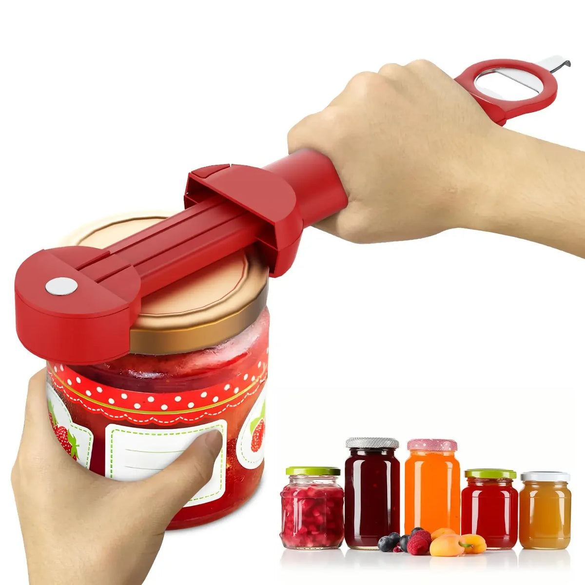 Adjustable Stainless-Steel Bottle Jar and Bottle Opener