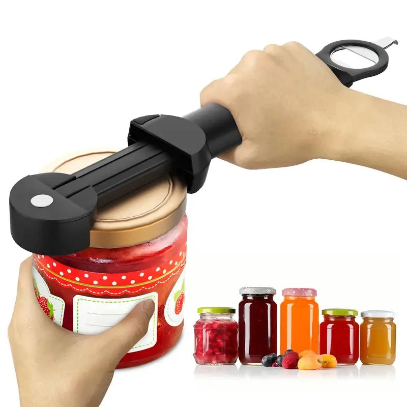 Adjustable Stainless-Steel Bottle Jar and Bottle Opener