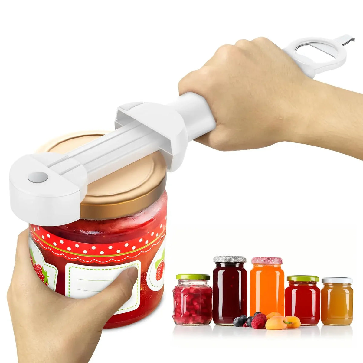 Adjustable Stainless-Steel Bottle Jar and Bottle Opener