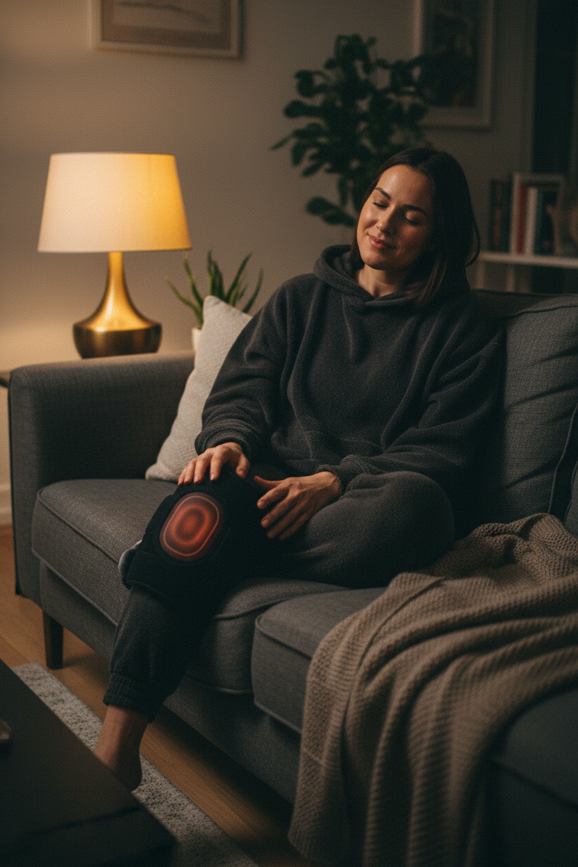 Smart Heated Knee Massager with Vibration